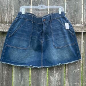 NOBO Dark Wash Cutoff Denim Jean Mini Skirt NWT | 21